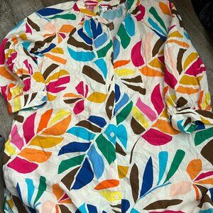Tabitha Brown x Target Botanical Print Shirt Dress Sz XS